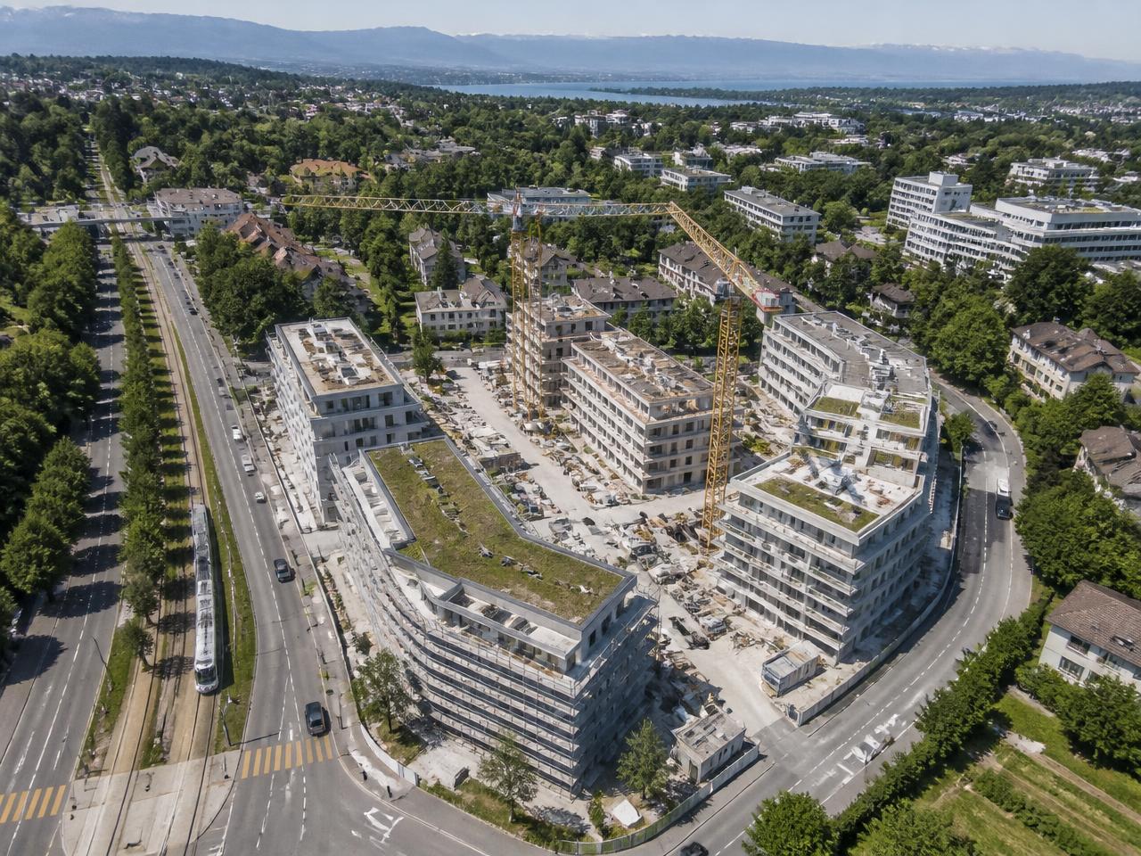 Vue aérienne du projet